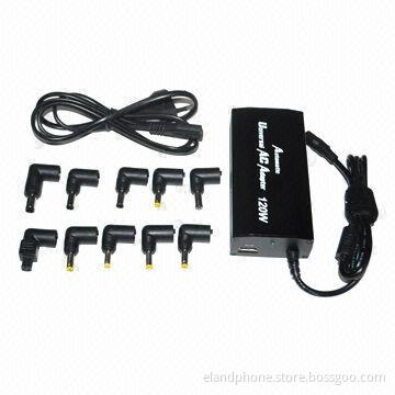 120W Auto Universal Laptop Adapter with 10 Interchangeable Tips